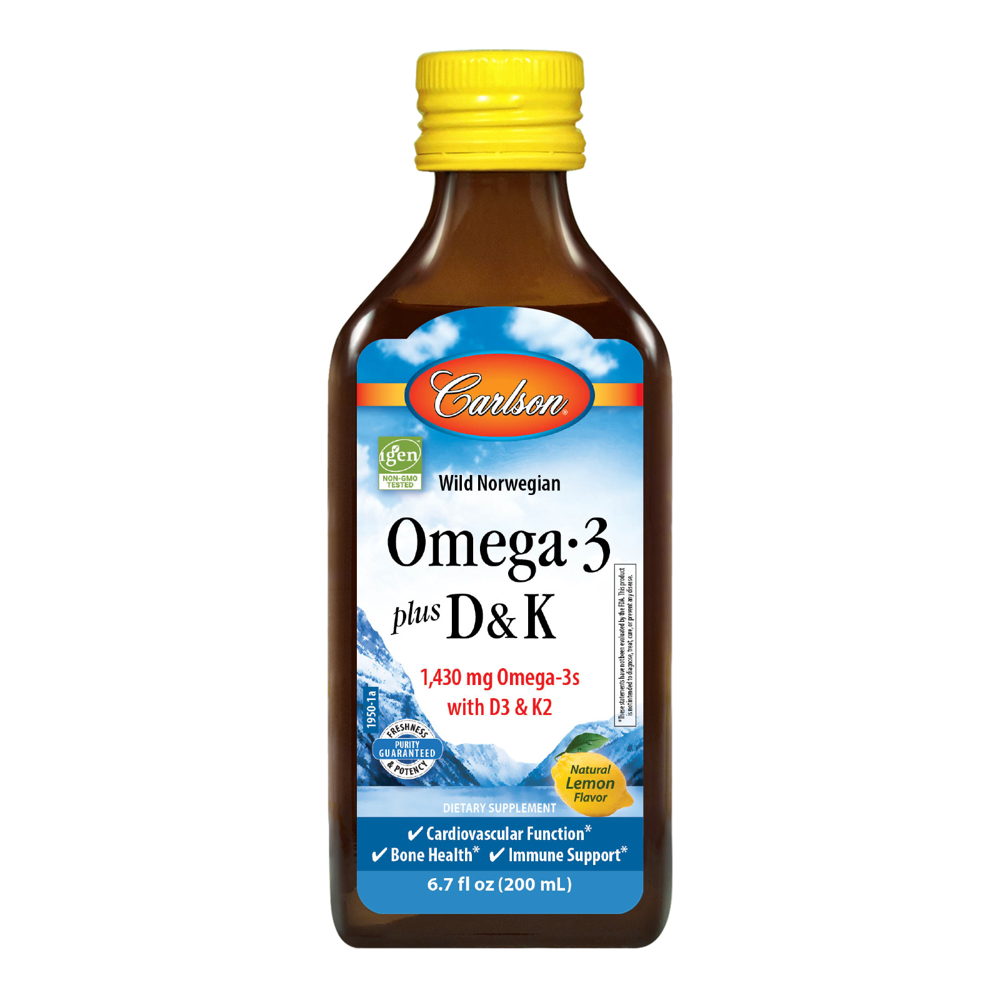 Carlson Introduces a Liquid Blend of Omega3s, Vitamin D3, and Vitamin